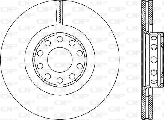 OPEN PARTS Тормозной диск BDR2206.20